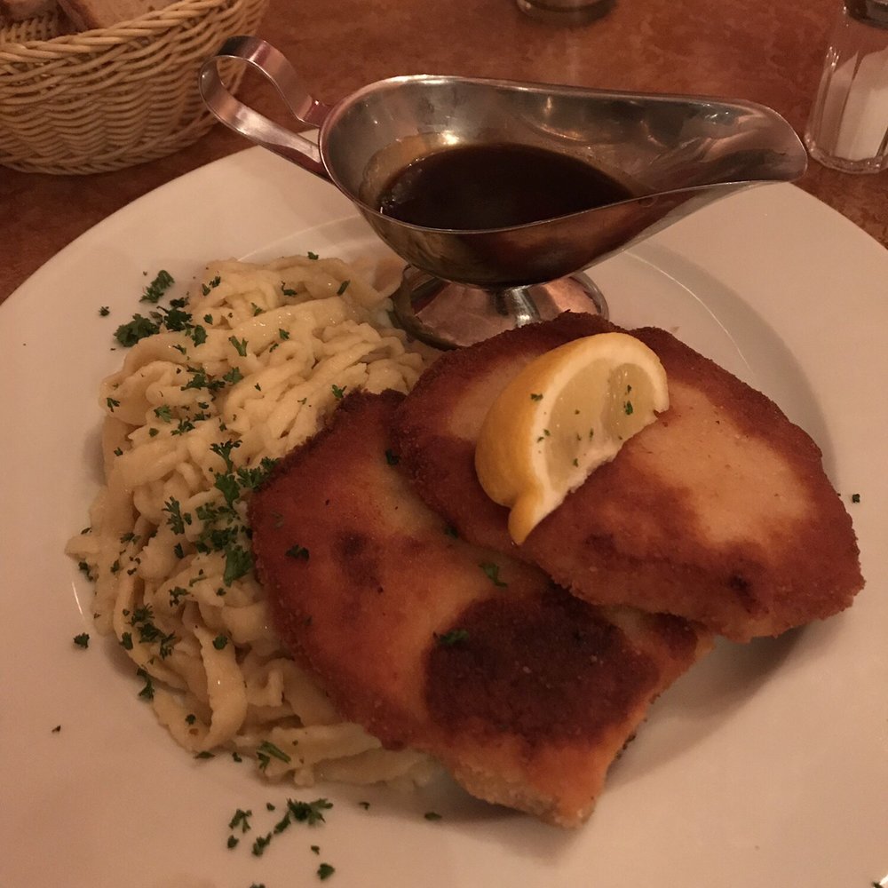Gaststätte Schlesinger - Schnitzel with spaetzel. - German Near Me - Stuttgart, BW