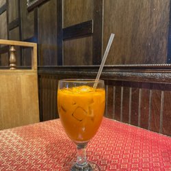 Thai Ruby - Thai Iced Tea after a long day -- and the best Larb salad in town!
