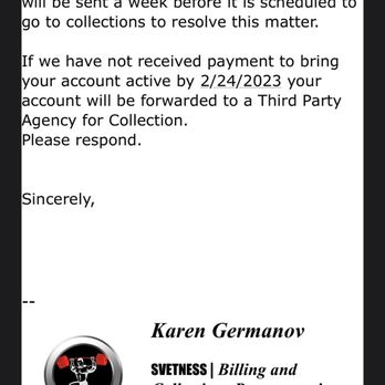 Svetness Personal Training - This is the so called Final notice they given me - Trainers Near Me Svetness Personal Training - This is the so called Final notice they given me - Trainers Near Me