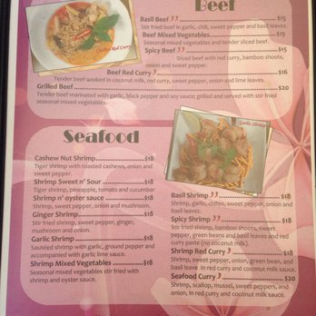 Orchid Thai Bistro - the menu for the restaurant - Thai Near Me - Fenelon Falls, Ontario