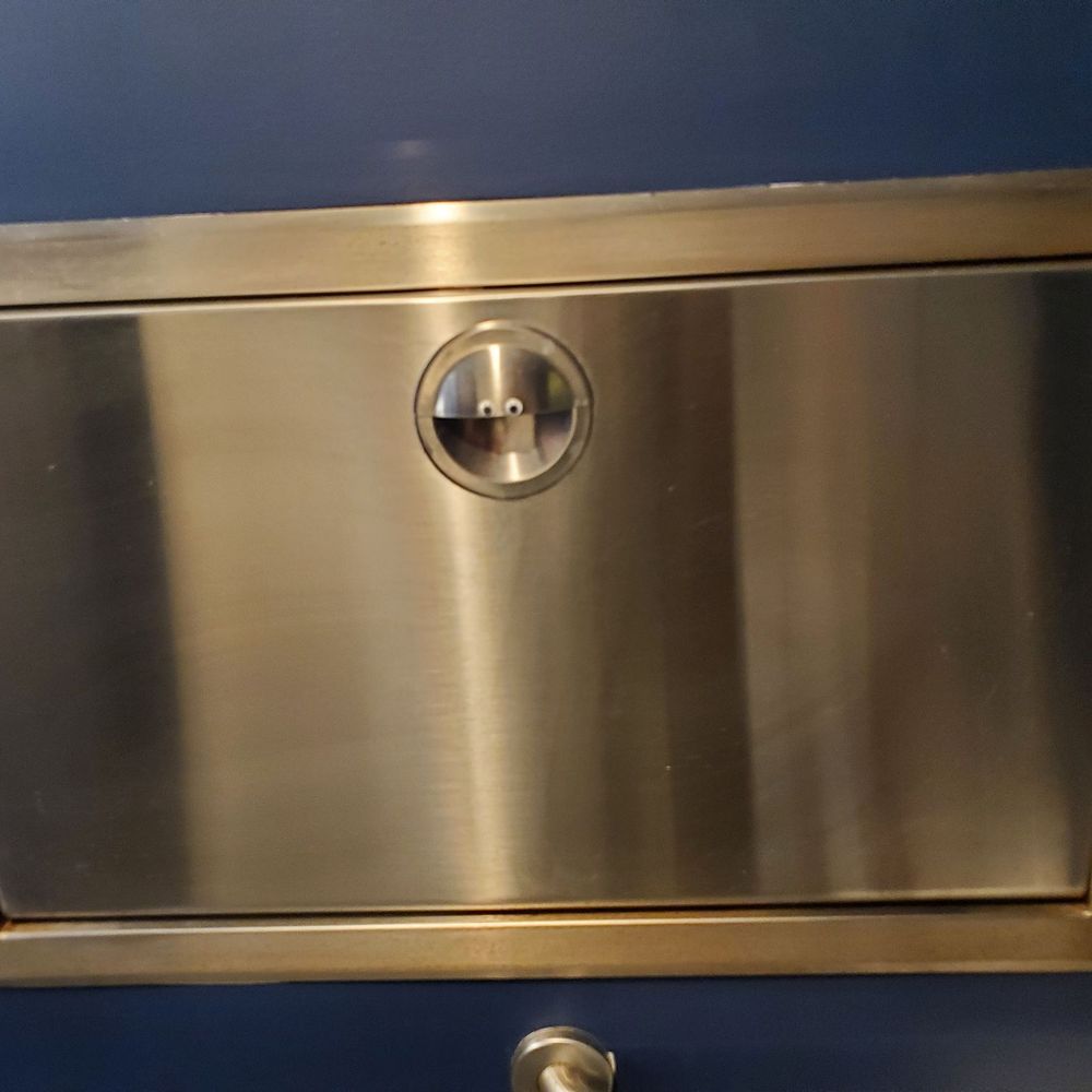 Changing table in the gender-neutral restroom... and it's feeling happy to see you! Changing table in the gender-neutral restroom... and it's feeling happy to see you!