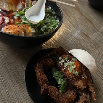 The BAO - Spicy Sichuan Udon and Soft Shell Crab Bao - Asian Fusion Near Me - Clayton, Missouri The BAO - Spicy Sichuan Udon and Soft Shell Crab Bao - Asian Fusion Near Me - Clayton, Missouri