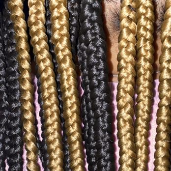 Glamour Braids - Medium Knotless Braids - colors 27 and 2 - Hair Stylists Near Me