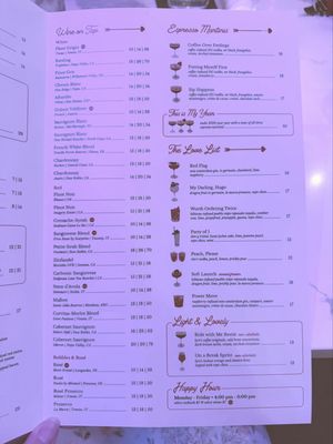 Menu photo 1 Leela's Wine Bar - Trophy Club Trophy Club, TX