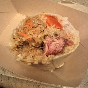 Studio Catering - Inside of the Filipino feast burrito - Caterers Near Me - Anaheim, California