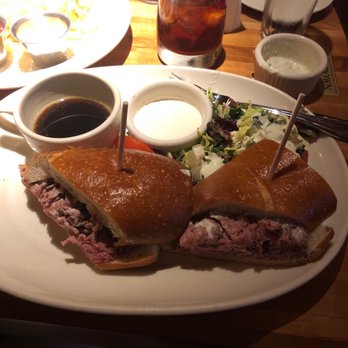 Houston's Restaurant - French dip with salad delicious - New American Near Me - Irvine, California Houston's Restaurant - French dip with salad delicious - New American Near Me - Irvine, California