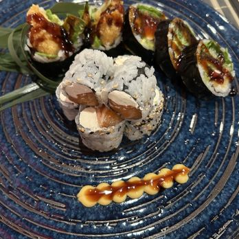 Sakura Sushi - Chicken Tempura Roll and Salmon cream cheese roll, very good! - Sushi Bars Near Me - Easton, Maryland Sakura Sushi - Chicken Tempura Roll and Salmon cream cheese roll, very good! - Sushi Bars Near Me - Easton, Maryland