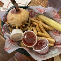 Mac and cheese burger