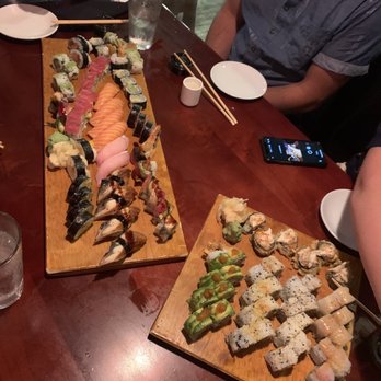 Misaki - Salmon nigiri, eel, bam bam, Fenwick island, quicksand, yellow tail nigiri, sure shot, fugazi, rock the red, Godzilla, zipper. Black pearl. - Sushi Bars Near Me - South Bethany, Delaware