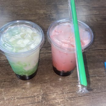 Seoul Garden - Green Apple And Strawberry Boba - Korean Near Me - Commerce, Georgia
