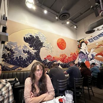 Yellowtail Sushi and Sake - Love the Japanese murals! - Sushi Bars Near Me - Glendale, Arizona