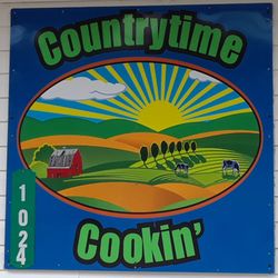 Country Time Cooking - Countrytime Cookin' sign, 2019.