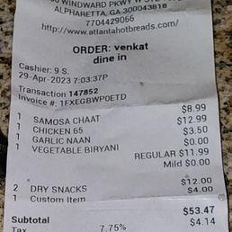 The receipt. The receipt.