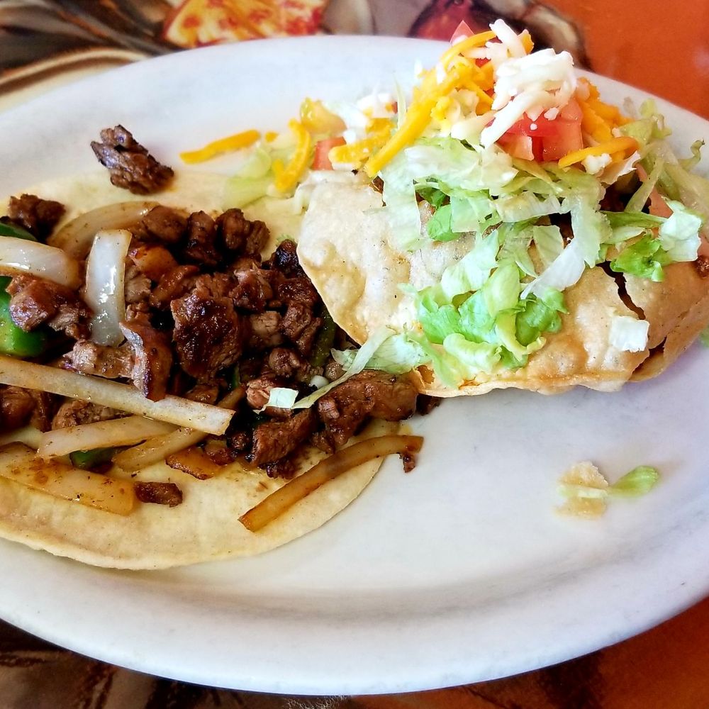 Tio Tony's Mexican Restaurant - Fajita steak taco and fluffy beef taco. - Mexican Near Me - Midlothian, Texas Tio Tony's Mexican Restaurant - Fajita steak taco and fluffy beef taco. - Mexican Near Me - Midlothian, Texas