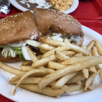Taqueria La Chela - Steak torta with fries - Mexican Near Me - Indianapolis, Indiana Taqueria La Chela - Steak torta with fries - Mexican Near Me - Indianapolis, Indiana