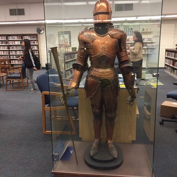 LA County Library - Anthony Quinn Library - The suit of armor was a gift to Anthony Quinn from the actor John Barrymore. It was worn in the film King Richard the third - Libraries Near Me - Los Angeles, California LA County Library - Anthony Quinn Library - The suit of armor was a gift to Anthony Quinn from the actor John Barrymore. It was worn in the film King Richard the third - Libraries Near Me - Los Angeles, California