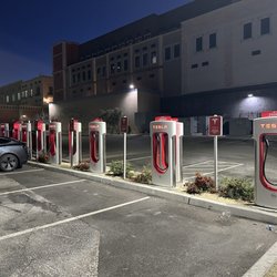 Tesla Supercharger - Tivoli Village - Back side of Tívoli off Alta keep going north past garage entrance 12 250kw chargers.