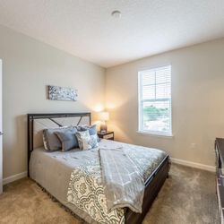 The Oasis at 301 - Model secondary bedroom
