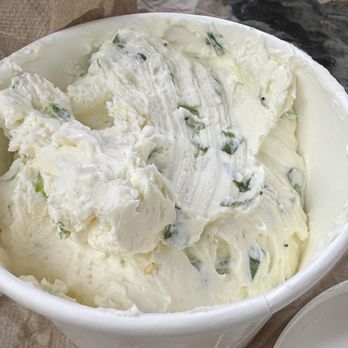 Hey Bagel - Green onion cream cheese - Coffee & Tea Near Me - Seattle, Washington