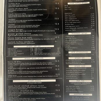 Proper Bagel - Menu 09/26 - Bagels Near Me - Nashville, Tennessee