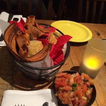 Cilantro - Complimentary bucket of nachos, corn chips, plantain chips, sweet potato chips and fresh salsa - Mexican Near Me - New York, New York