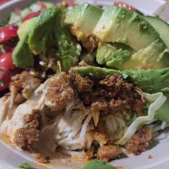 CAVA - Harissa Honey Chicken Avocado Bowl - Mediterranean Near Me - Rancho Cucamonga, California CAVA - Harissa Honey Chicken Avocado Bowl - Mediterranean Near Me - Rancho Cucamonga, California