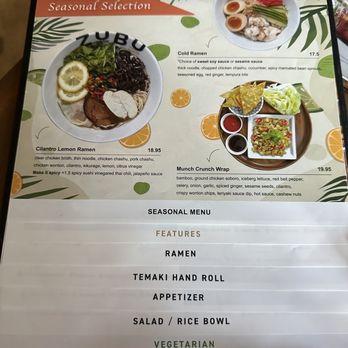 ZUBU - Downtown - Menu - Ramen Near Me - Vancouver, British Columbia ZUBU - Downtown - Menu - Ramen Near Me - Vancouver, British Columbia