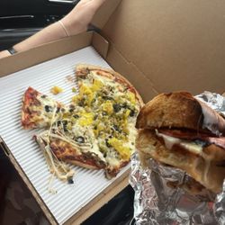 Jerry's Pizzeria - Hot Sicilian Sandwich Veggie pizza 9"