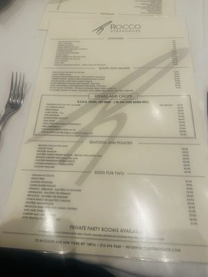 Menu photo 5 Rocco Steakhouse New York, NY Menu photo 5 Rocco Steakhouse New York, NY