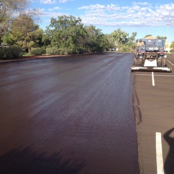 Ace Asphalt - Slurry sealing a parking lot - Masonry/Concrete Near Me - Phoenix, Arizona Ace Asphalt - Slurry sealing a parking lot - Masonry/Concrete Near Me - Phoenix, Arizona