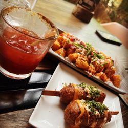 Good Co Bar - Mexican street corn dogs and tarter tots!!!