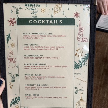 Hummingbird - Seasonal Cocktail Menu - Bars Near Me - Raleigh, North Carolina