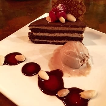 Millennium - Chocolate almond layered cake. Must get! - Vegan Near Me - Oakland, California Millennium - Chocolate almond layered cake. Must get! - Vegan Near Me - Oakland, California