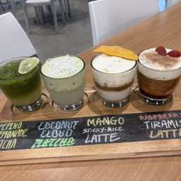 Coffee and matcha flight for September