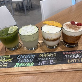 Glia’s Coffee - Coffee and matcha flight for September - Coffee & Tea Near Me - El Paso, Texas