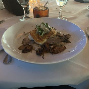 Ocean Prime - White truffle halibut with risotto and mushrooms - Seafood Near Me - Troy, Michigan