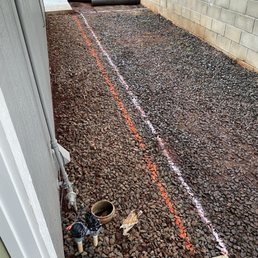 Before - sidewalk & patio extension Before - sidewalk & patio extension