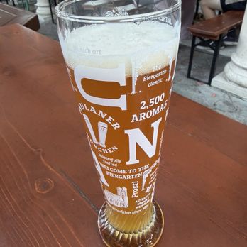 Ludwig's Biergarten - Paulaner wheat beer - German Near Me - Mountain View, California