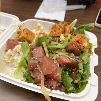 Sam's Kitchen - Raw ahi plate with added tofu - Food Stands Near Me - Honolulu, Hawaii Sam's Kitchen - Raw ahi plate with added tofu - Food Stands Near Me - Honolulu, Hawaii