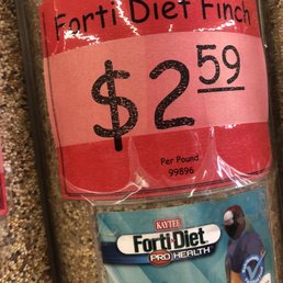 $2.59/lb for premium finch food. Would be $15-20 for 2lb bag at any other corporate pet store.