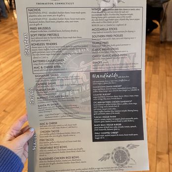 Clocktown Brewing Company - Food menu - Breweries Near Me - Thomaston, Connecticut