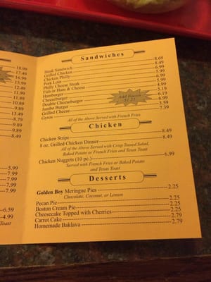 Menu photo 1 G & D Steakhouse Columbia, MO Menu photo 1 G & D Steakhouse Columbia, MO