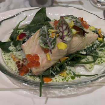 Barbouzard - Salmon à la vapeur - very good and nice presentation - Mediterranean Near Me - Washington, DC, District of Columbia