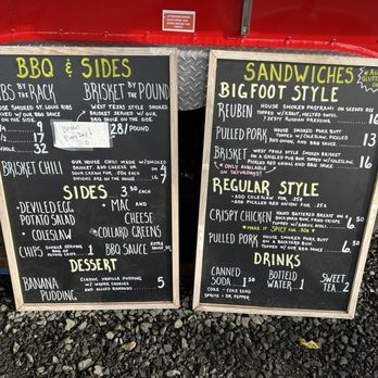 Bigfoot BBQ - Current as of 1/3/24 - Barbeque Near Me - Olympia, Washington