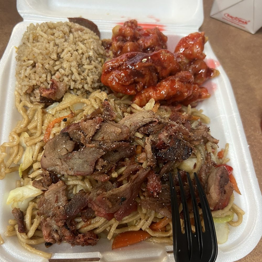 Mark's Kitchen - C2 sweet sour pork combo plate - American Near Me - Fresno, California Mark's Kitchen - C2 sweet sour pork combo plate - American Near Me - Fresno, California