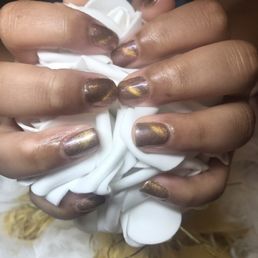 Gel manicure with cat eye ($25+$5) Gel manicure with cat eye ($25+$5)