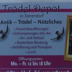 Trödel Depot - Flyer of the shop.