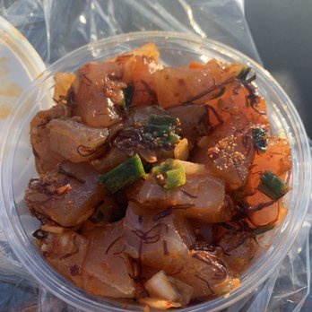 DA Fish Market - Spicy a'u (marlin) poke ($16.99 lb) 1/2 lb was ono - Seafood Markets Near Me - Waipahu, Hawaii DA Fish Market - Spicy a'u (marlin) poke ($16.99 lb) 1/2 lb was ono - Seafood Markets Near Me - Waipahu, Hawaii