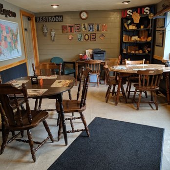 Steamin' Joe Coffeehouse - Seating Area - Coffee & Tea Near Me - Florence, Wisconsin Steamin' Joe Coffeehouse - Seating Area - Coffee & Tea Near Me - Florence, Wisconsin