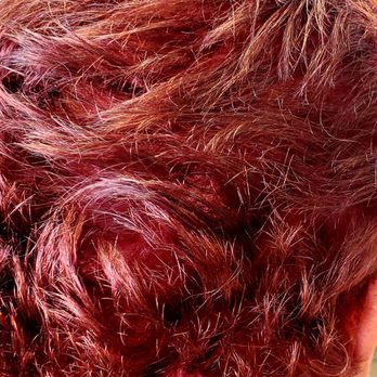 di Moda Salon - Red over white  michelle slavik hairdresser. - Hair Salons Near Me - Bradenton, Florida